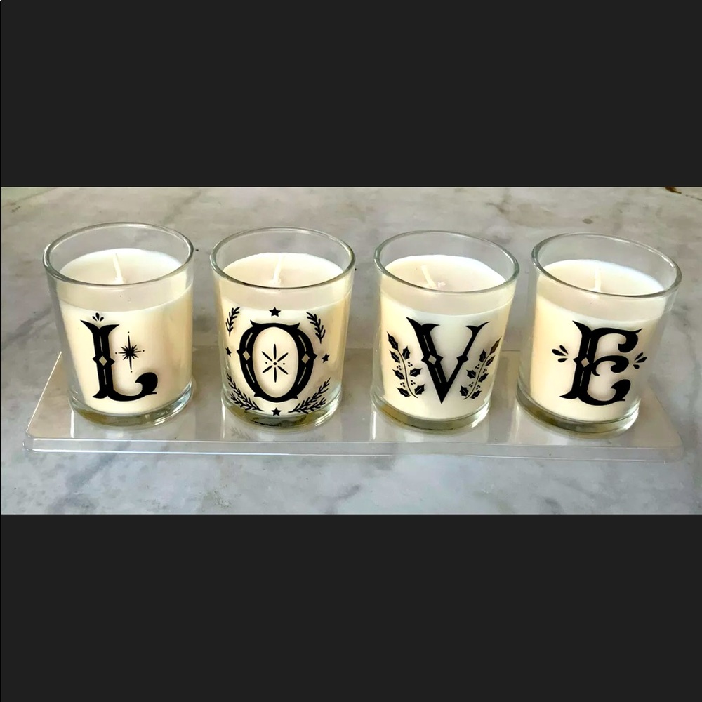 HAVEN STREET CANDLE LOVE SWEET TALK SCENTED (4) NEW